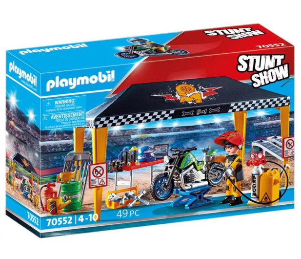 PLAYMOBIL Pokaz kaskaderski: Namiot serwisowy - 1014270 - zdjęcie